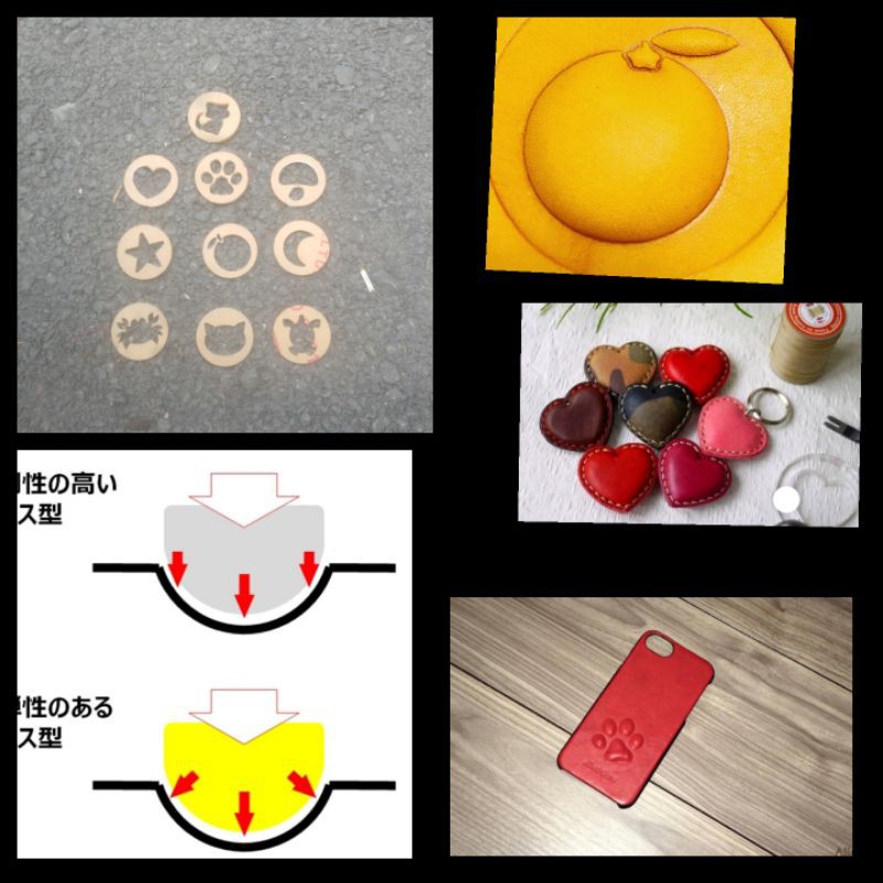 Khuôn ép form da cute hột me đồ da thủ công dành cho các bạn nữ