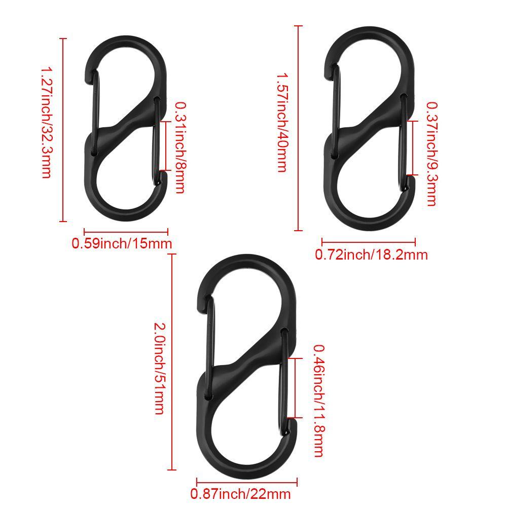 Set 10 Khóa Hai Mặt Bằng Hợp Kim Kẽm Siêu Bền Dùng Cắm Trại Ngoài Trời SHOUKEY