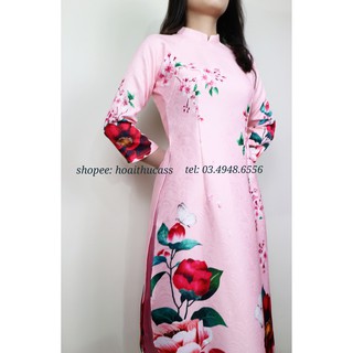 ÁO DÀI CÁCH TÂN GẤM MÃ SP CH23