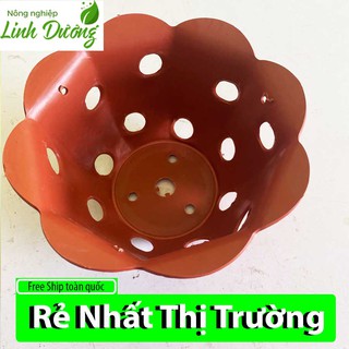 Combo 5 Chậu nhựa giả đất miệng hoa fi 20