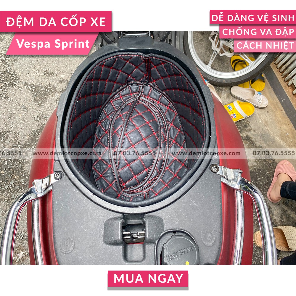 Lót Da Cốp Xe Piaggio Vespa Primavera - Chống Sốc, Cách Nhiệt