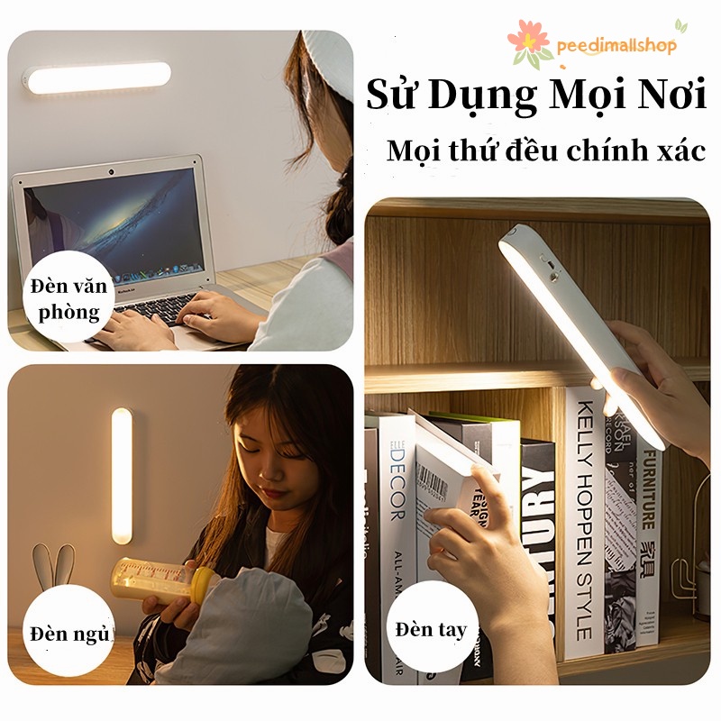 Đèn học Đèn LED Cảm Ứng Chạm GIDISO Sạc tích điện 4000mah 3 màu ánh sáng dụng cho phòng ngủ, ký túc xá sinh viên v.v