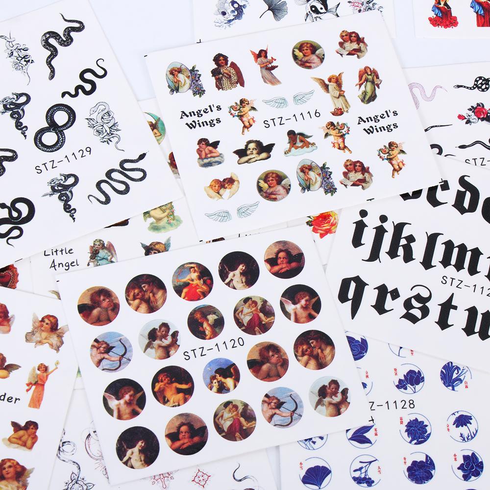 Miếng Dán Trang Trí Móng Tay Nghệ Thuật Họa Tiết Đức Mẹ Mary Cupid