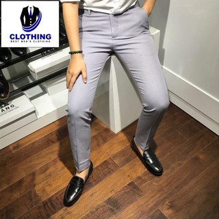 Quần Âu Nam Kiểu Dáng Slim Fit Co Giãn Phong Cách Hàn Quốc