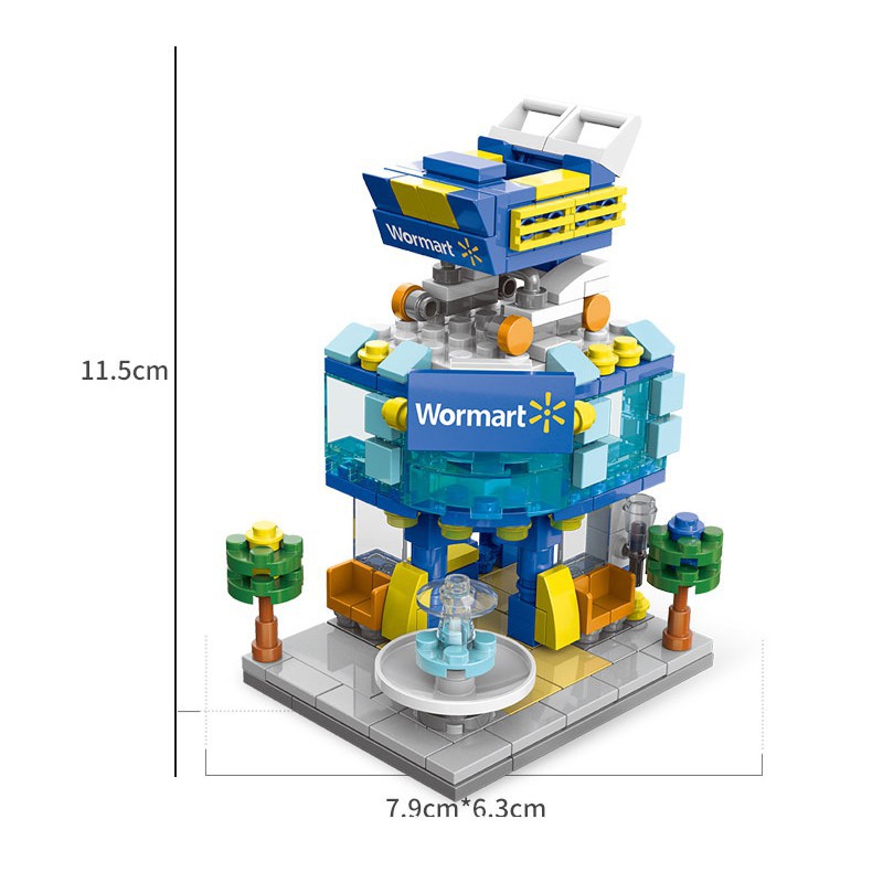 (HÀNG SẴN)- Bộ Đồ Chơi Lego Lắp Ráp Mô Hình cửa hàng đường phố giáo dục Cho Bé -7856