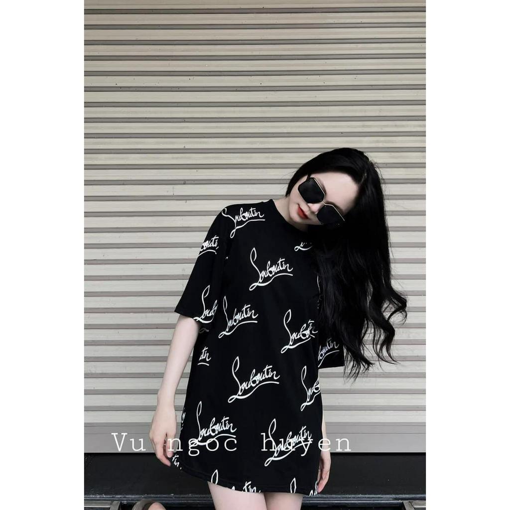 Áo Phông 3158 Cổ Tròn In Kín Hottrend Dáng Rộng Nam Nữ Unisex Bigsize Ngắn Tay