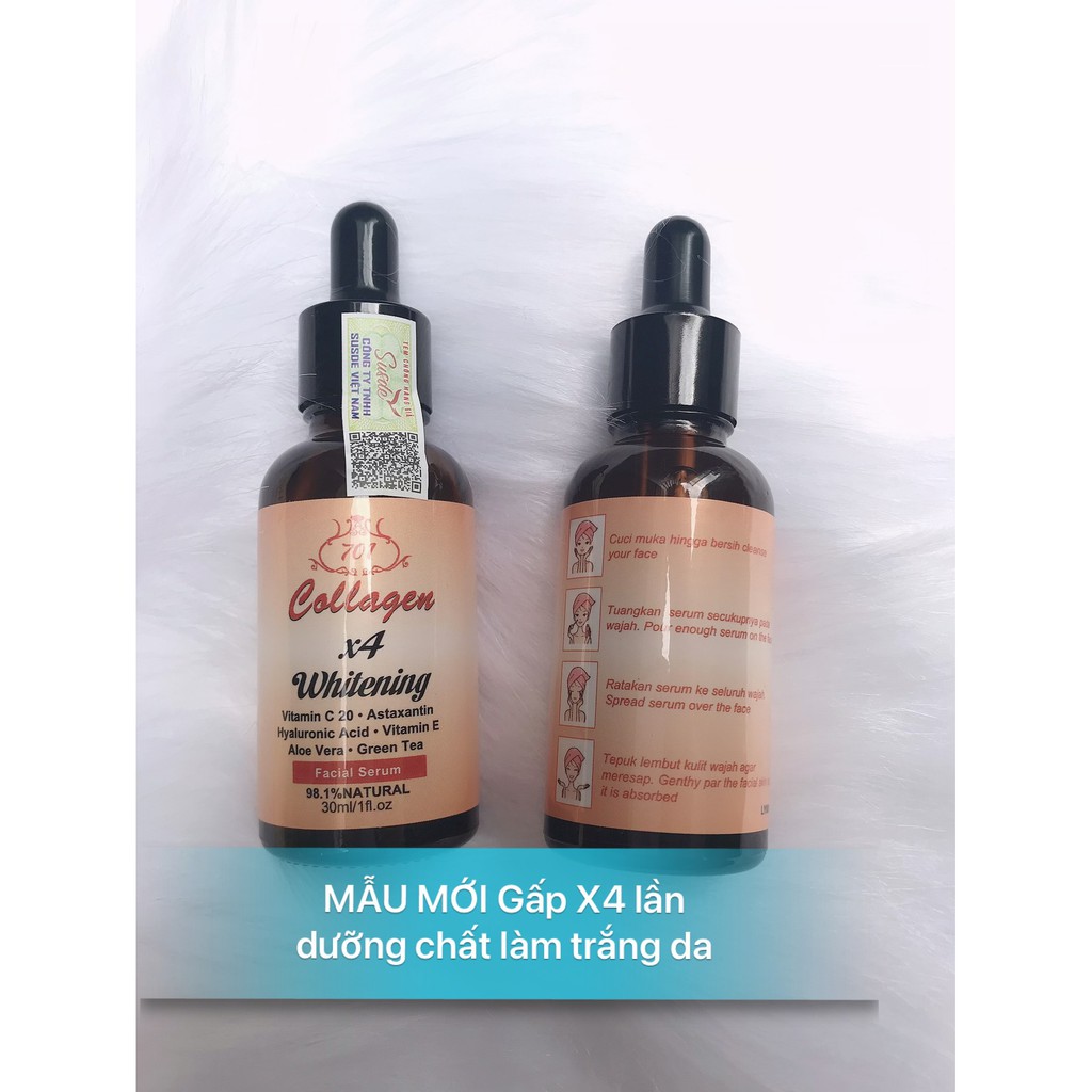 (NEW, chính hãng) Serum dưỡng trắng da collagen plus vit e 701