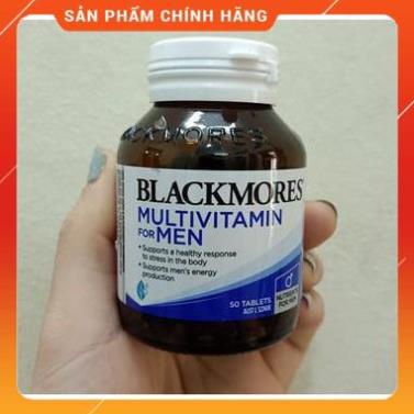 Blackmores Multivitamin for Men 50 viên của Úc, bổ sung vitamin cho Nam, tăng cường sinh lý nam mẫu mới