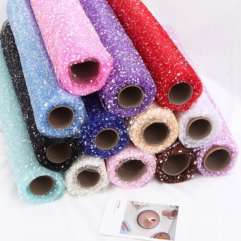 Giấy lưới tuyết gói hoa cuộn 3,5m~4m