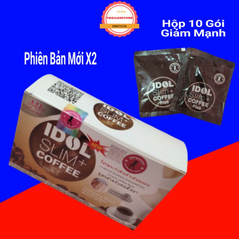 Cà Phê Giảm Cân Idol Slim Coffee X2 Thái Lan ( giảm từ 3 - 5kg ) tùy cơ địa mỗi người