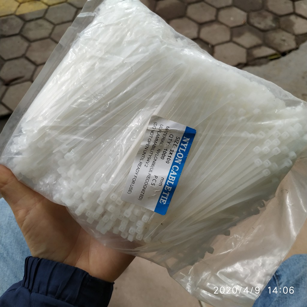 100g dây rút, dây thít nhựa buộc lan