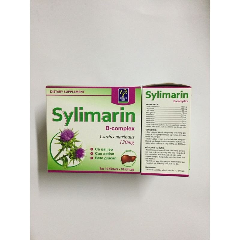 [Viên uống] GIẢI ĐỘC GAN SILYMARIN 120mg Hộp 100 viên