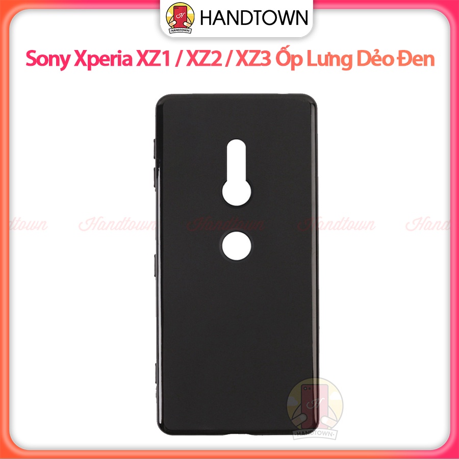 Ốp Lưng TPU Sony Xperia XZ1 XZ2 XZ3 SonyXZ1 Nhựa Dẻo Đen Toàn Bộ Viền Bóng Lưng Nhám Case Chống Va Đập Chống Trầy Xước