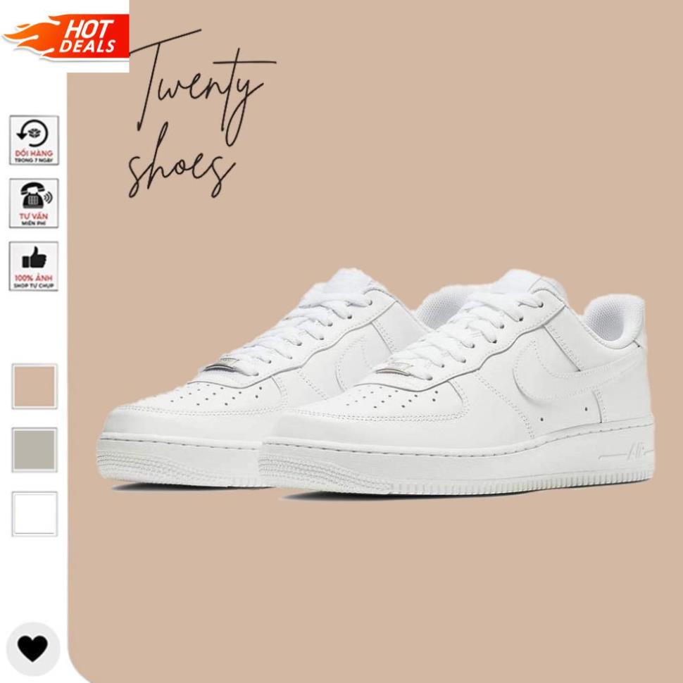 Giày_Nike AF1 Trắng Nam Nữ, Giày_Nike Air Force 1 Hàng Cao Cấp Full Box Bill ! $