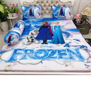 BỘ DRAP THUN LẠNH Ý 5D THÁI LAN CAO CẤP NHIỀU MẪU (INBOX CHỌN MẪU)