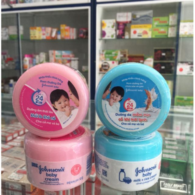 [cam kết chính hãng] Kem dưỡng ẩm Johnson Baby ( Lọ 50g )