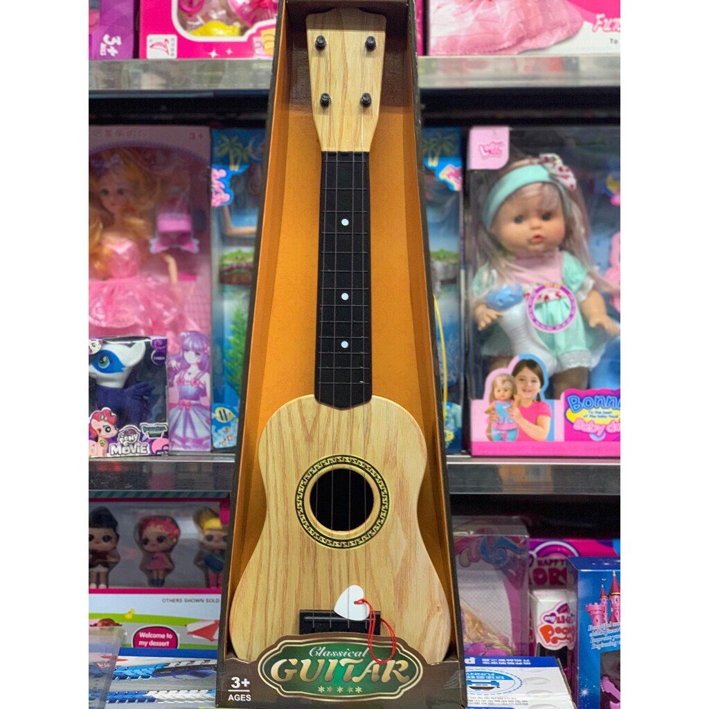 Đàn Guitar Ukulele 4 dây Mini Kiểu Cổ Điển Cho Bé - Phát Triển Khả Năng Âm Nhạc