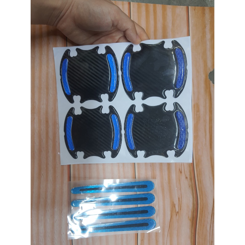 Bộ 8 Miếng có phản quang - Miếng Dán Hõm Tay Nắm Chống Xước Cửa Ô Tô An Toàn Khi Lái Xe Hơi | BigBuy360 - bigbuy360.vn