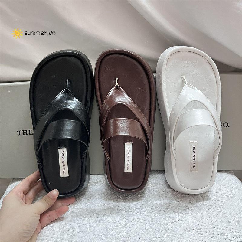Dép Xỏ Ngón Đế Dày Thời Trang Mùa Hè 2022 Mới Cho Nữ