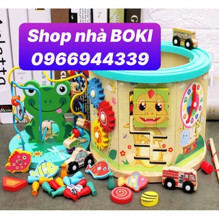 Bộ giáo cụ Montessori đa chức năng phát triển trí tuệ thông minh cho bé 2-5 tuổi, chất liệu gỗ