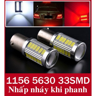 Đèn LED lùi  chân 1156 nhấp nháy, chớp dành cho xe tải, ô tô, xe máy