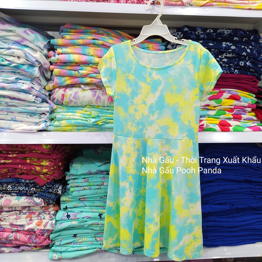 Đầm size đại loang xanh vàng BG2238