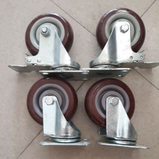 Bộ 4 bánh xe 100 có khóa