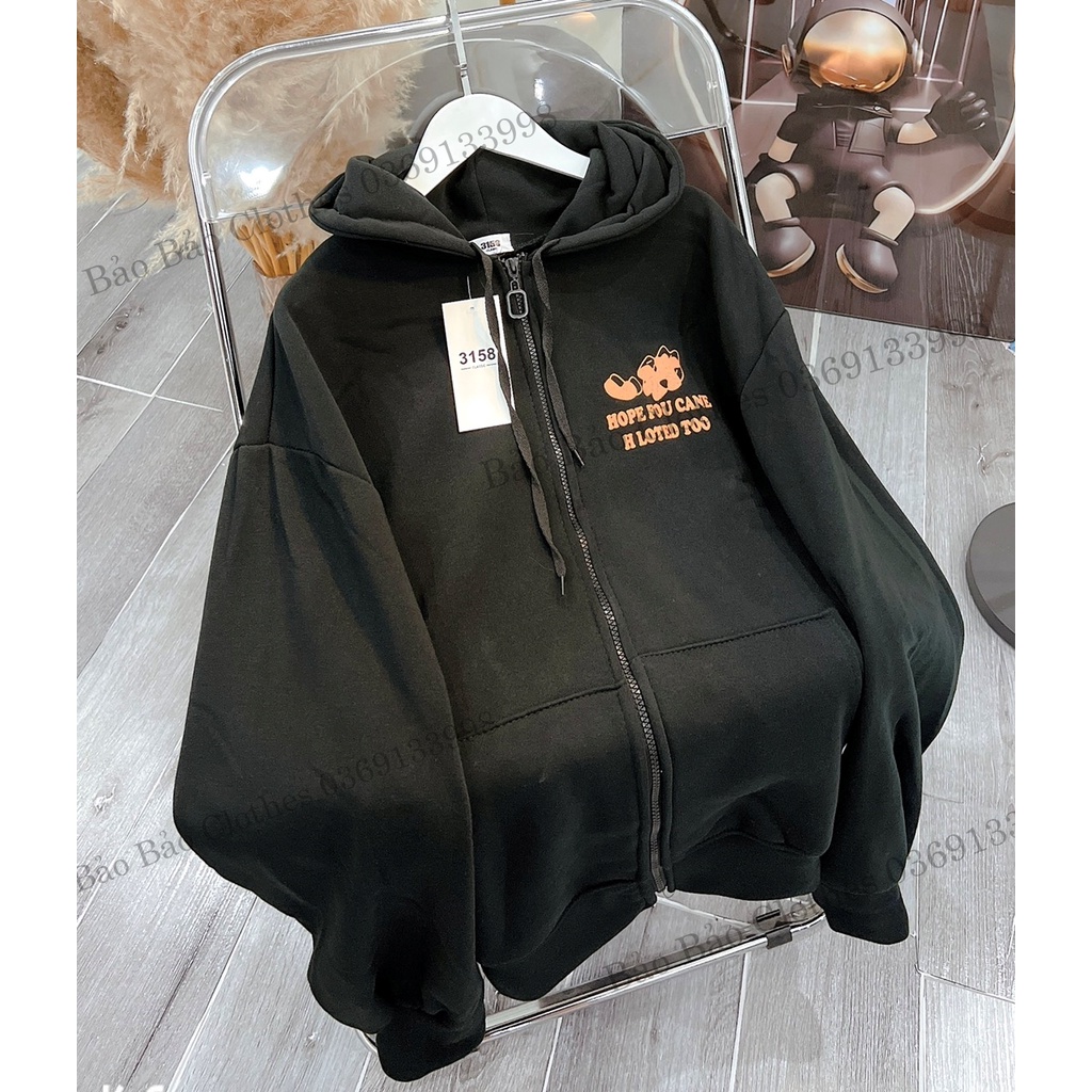 Khoác Nỉ Hoodie Mũ 2 Lớp Nam Nữ Dáng Rộng Hình Tim Form To Unisex Hot Trend