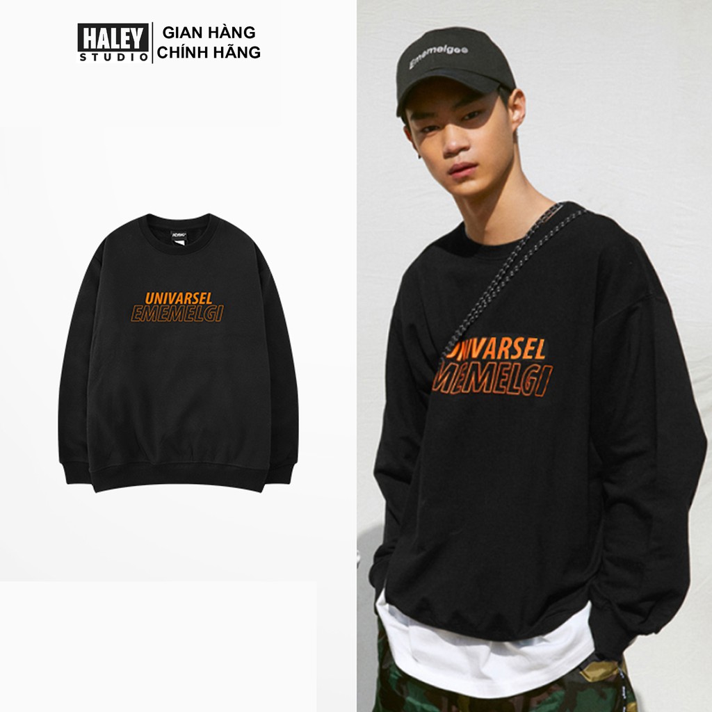 Áo Sweater Univarsel EMEMELGY Nam Nữ unisex phong cách Hàn Quốc cá tính, Chất nỉ bồng đẹp mã HD85 - Quà tặng ngẫu nhiên