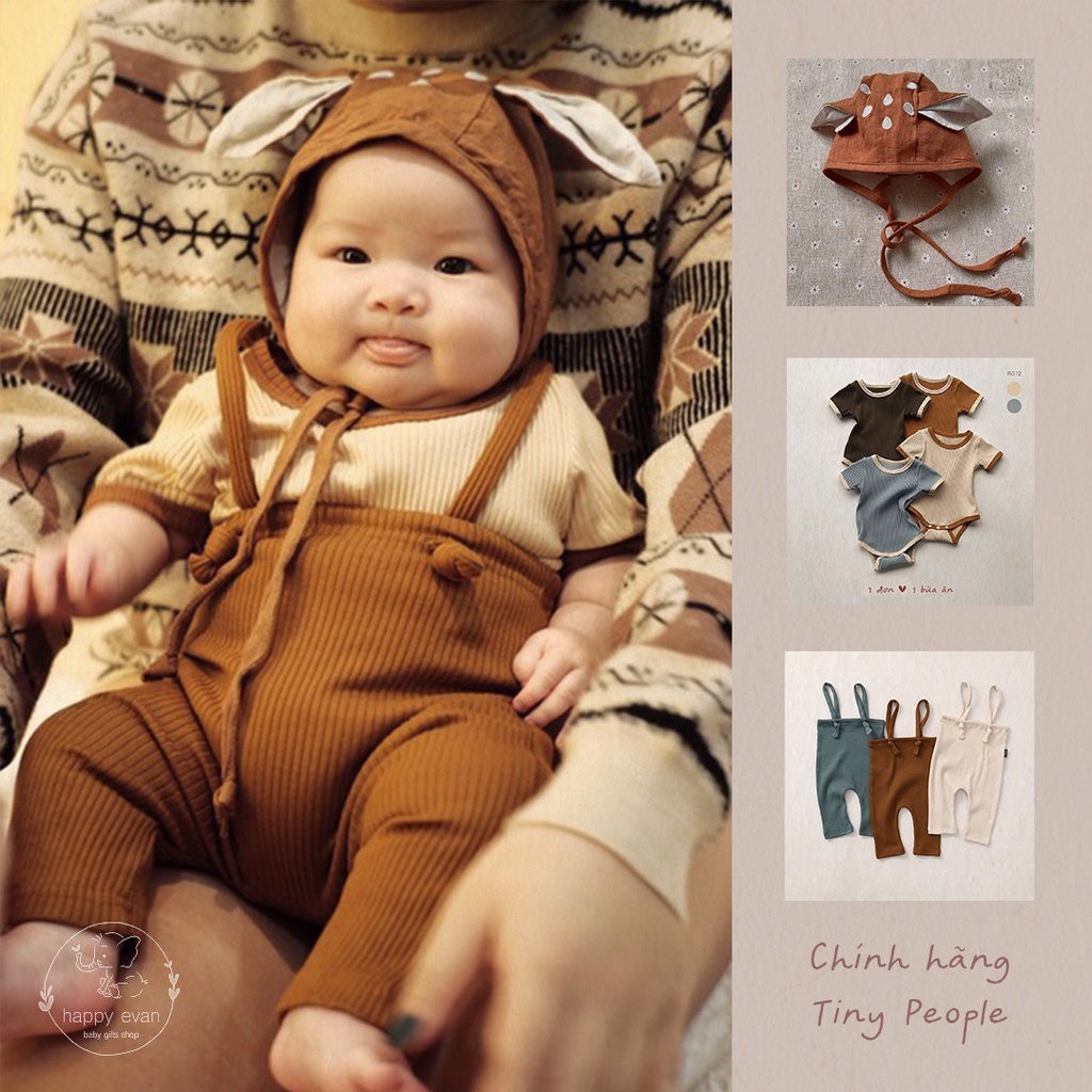 [Freeship] [Auth Tiny People] Nón vải linen cao cấp lót vải cotton mềm thoáng khí, vừa vặn nhẹ nhàng ôm trọn đầu bé.