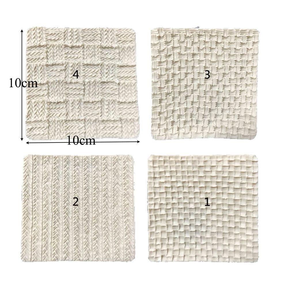 Khuôn Silicone Tạo Hình Đan Len Độc Đáo Trang Trí Bánh Kem DIY
