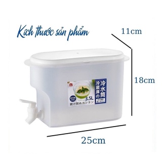 Bình 3.5 Lít đựng nước có vòi để tủ lạnh