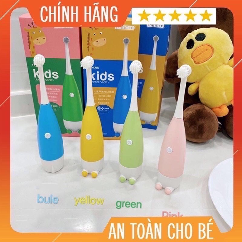 BÀN CHẢI TỰ ĐỘNG CHO BÉ [sử dụng pin]