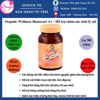 Viên uống hỗ trợ sinh lý nữ Organic Wellness Shatavari A+