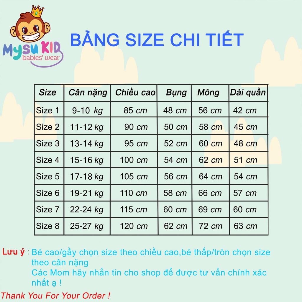 Quần dài cotton cho bé gái Mysu kids thun cotton họa tiết mềm mát từ 10-27kg