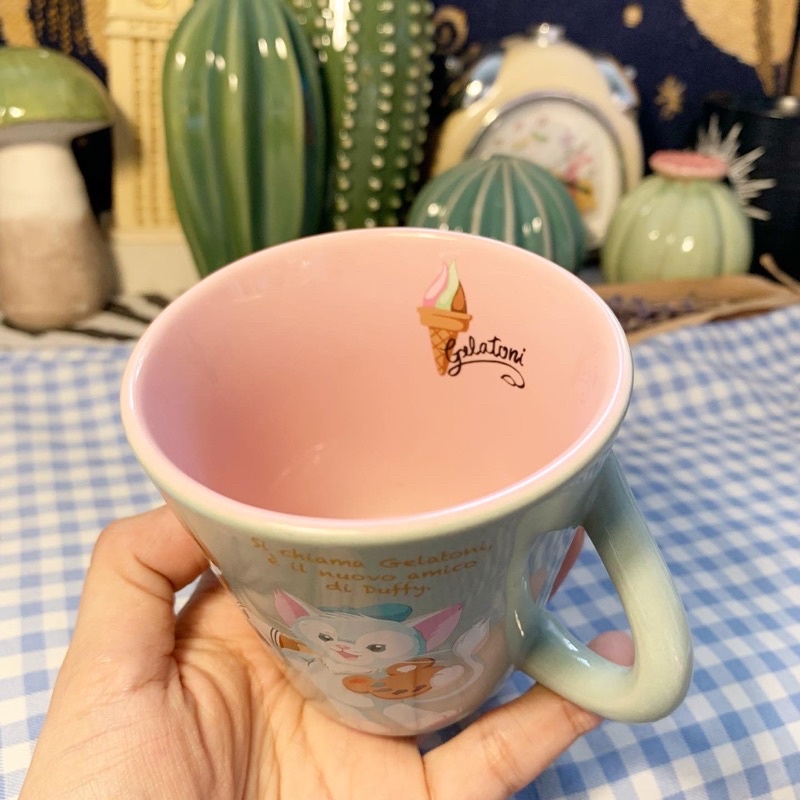 Ly sứ mèo Gelatoni trong duffy bear chính hãng disney - gốm sứ hoạt hình dễ thương phong cách Âu mỹ