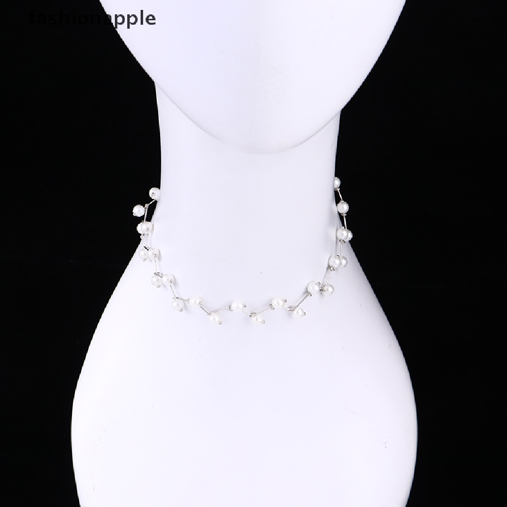 Vòng Cổ Choker Bằng Hợp Kim Đính Hạt Ngọc Trai Thời Trang Cho Nữ