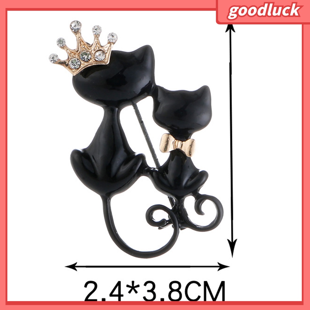 Trâm Cài Áo Hình Chú Mèo Bằng Đá Thời Trang Cho Nữ