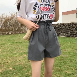 Hàng mới v real bud Special waist leg wide shorts thin price casual price flower