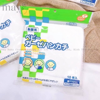 Set 10 khăn sữa cotton pip baby