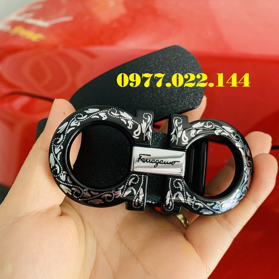 (MANG đc 2 NĂM) Thắt lưng, dây nịt Nam da mềm chữ a HOA