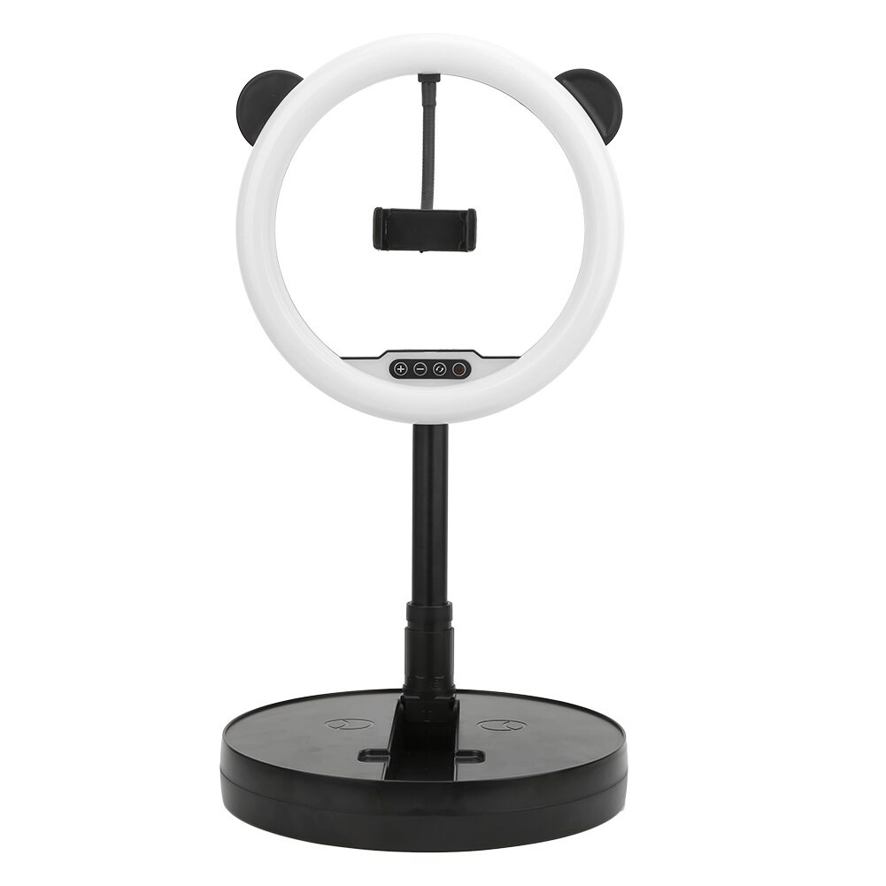 Đèn Led Livestream 26cm Tai Gấu Kute - Chỉnh 3 Màu Đèn - Sáng Tối - Gấp Gọn - Tiện Lợi - Chính Hãng Bảo Hành 6 Tháng
