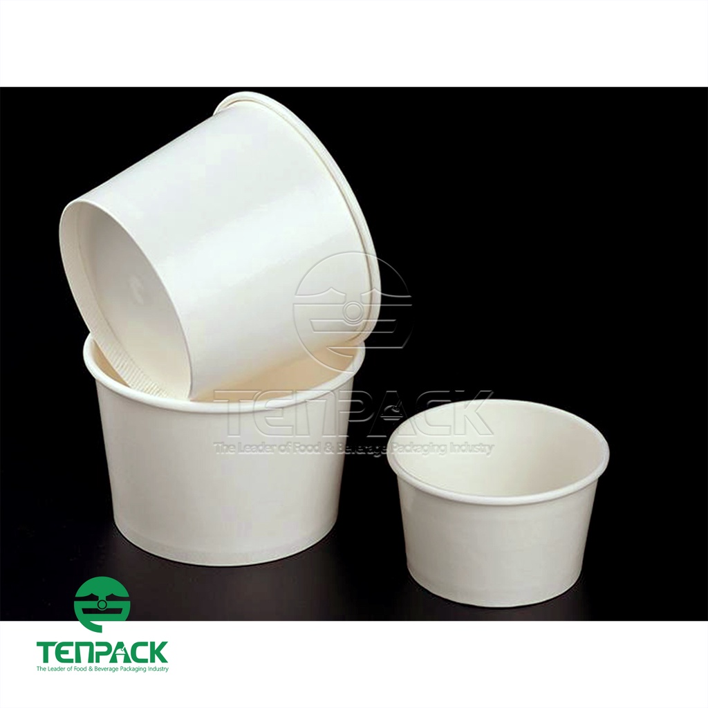 Combo 25 Tô giấy 12.5oz và nắp bằng NA811