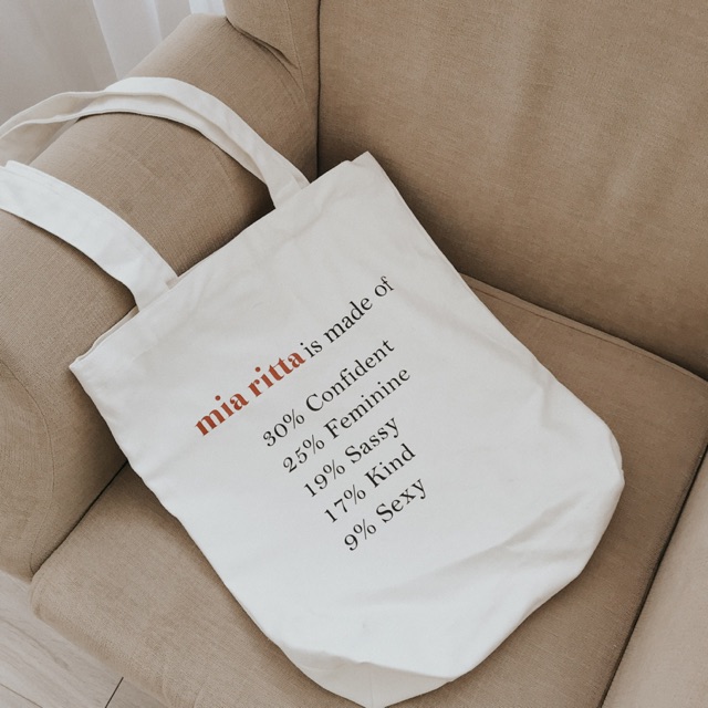 𝐌𝐈𝐀 𝐑𝐈𝐓𝐓𝐀TÚI TOTE VẢI CANVAS - Túi vải nữ miaritta T12