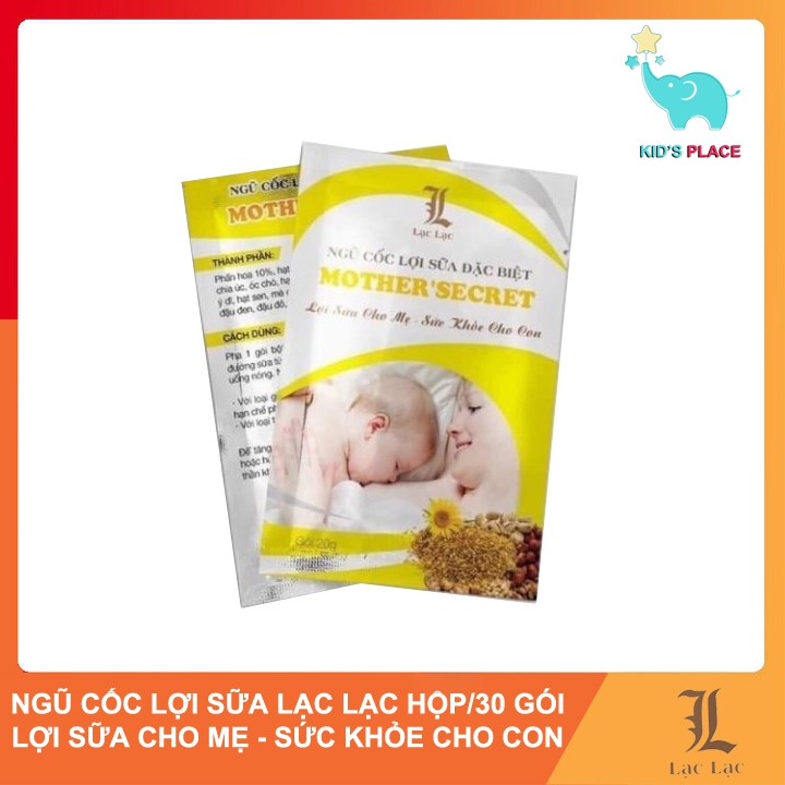 Ngũ cốc lợi sữa đặc biệt Lạc Lạc (30 gói/hộp)