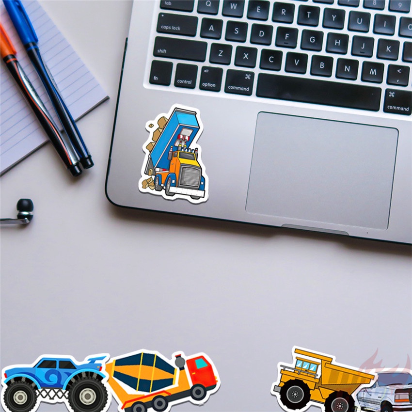 Bộ 100 Cái ❉ Miếng Dán Trang Trí Xe Hơi Xe Buýt Độc Đáo ❉ Miếng Dán Decal Vẽ Nguệch Ngoạc Thời Trang