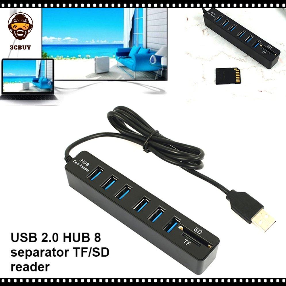 Bộ Chia Cổng Micro USB 2.0 Kiêm Đầu Đọc Thẻ Nhớ SD / TF