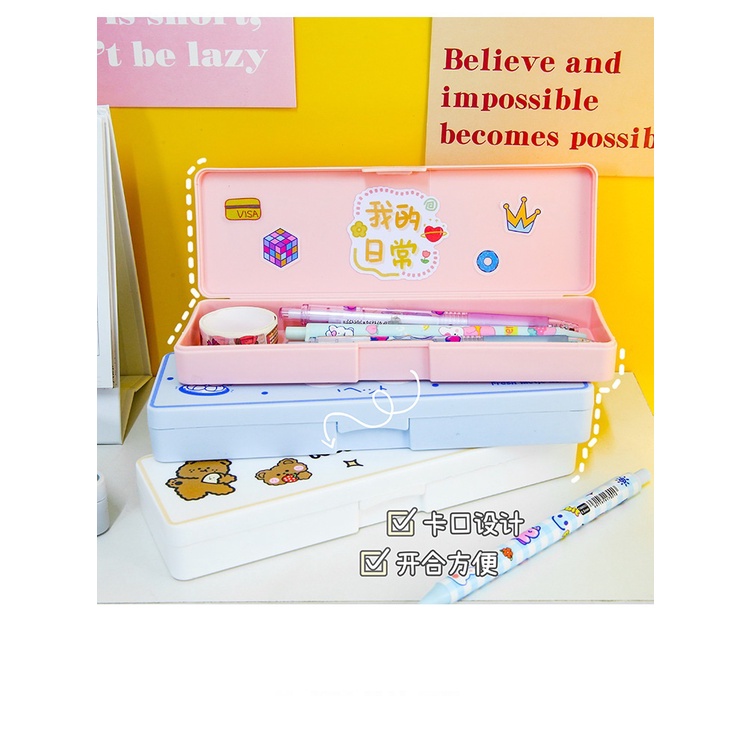 Hộp bút cho bé - Tặng kèm Sticker