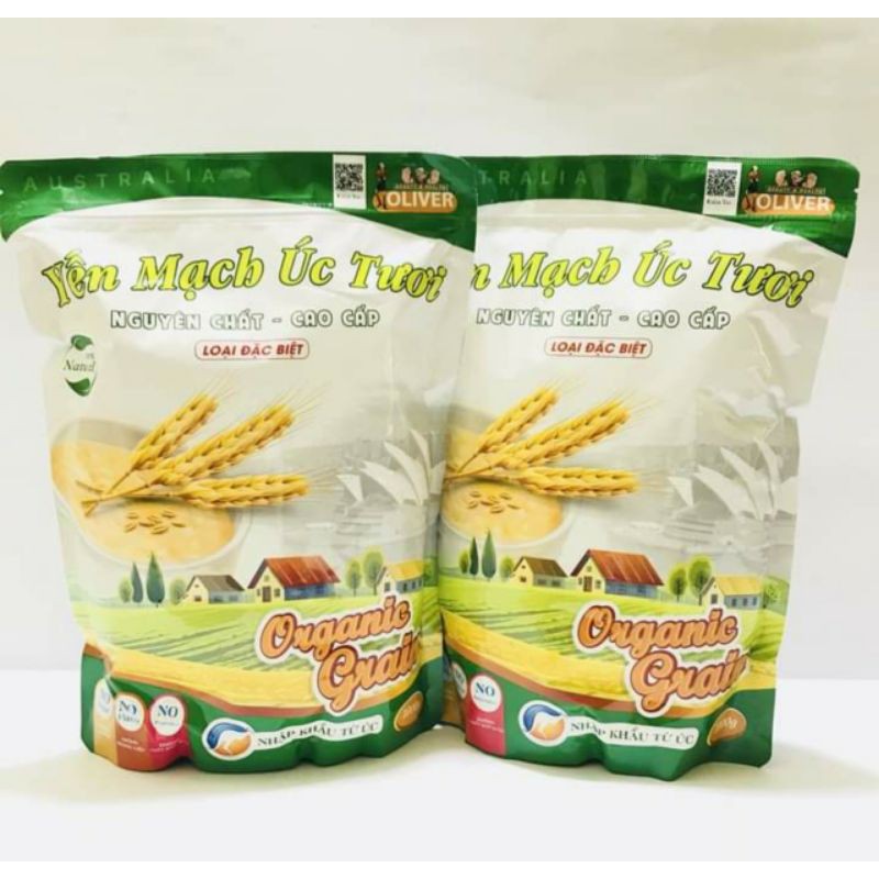 [HÀNG CHUẨN] Yến mạch ÚC tươi 1kg, hạn dùng 12 tháng