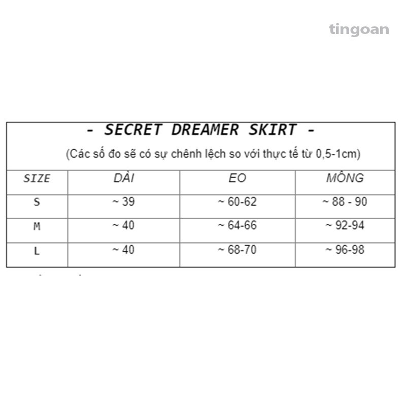 Chân váy set tweed tua rua tingoan SECRET DREAMER SKIRT/BL | BigBuy360 - bigbuy360.vn